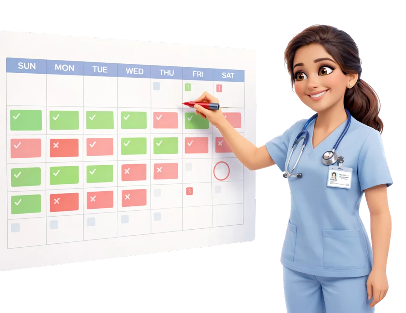 Medbus appointment scheduling software showing doctor calendar and patient booking