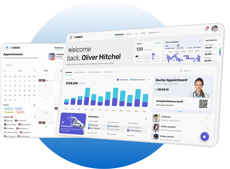 Pediatric Clinic software features — Medbus
