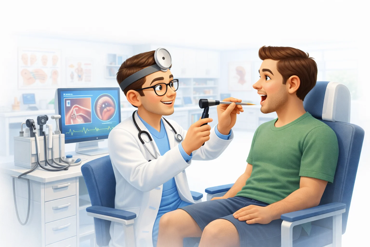 Medbus ENT Clinic management software — ENT clinic software with audiogram management, surgical case tracking and hearing aid billing.