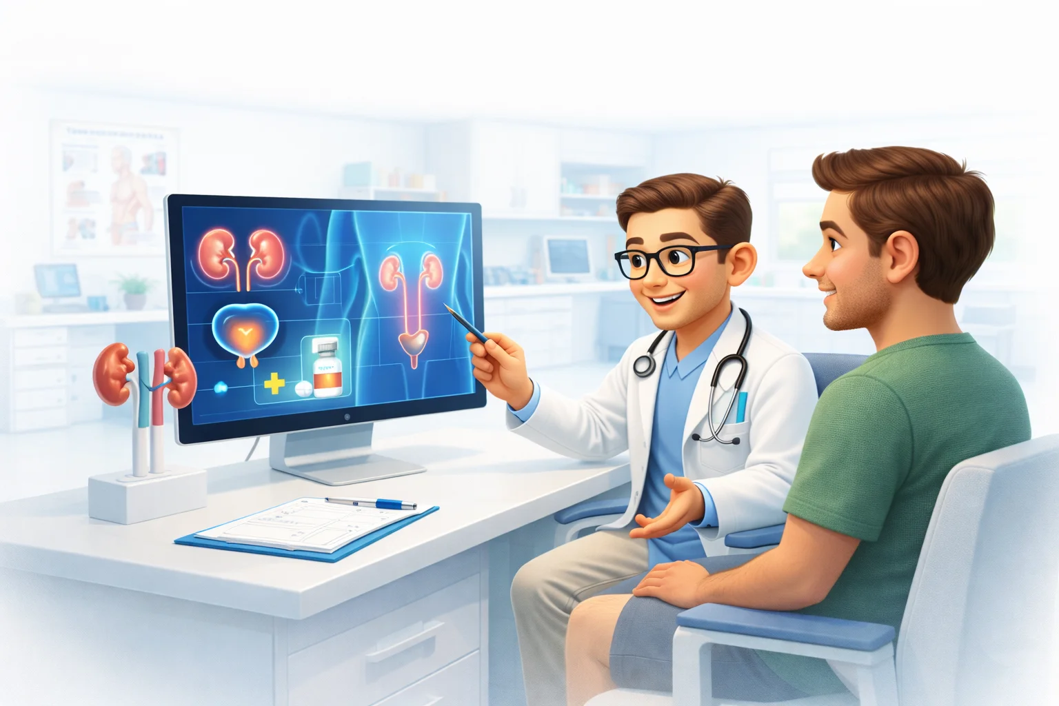 Medbus Urology Clinic management software — Urology clinic software with procedure tracking, kidney stone management and urological billing.