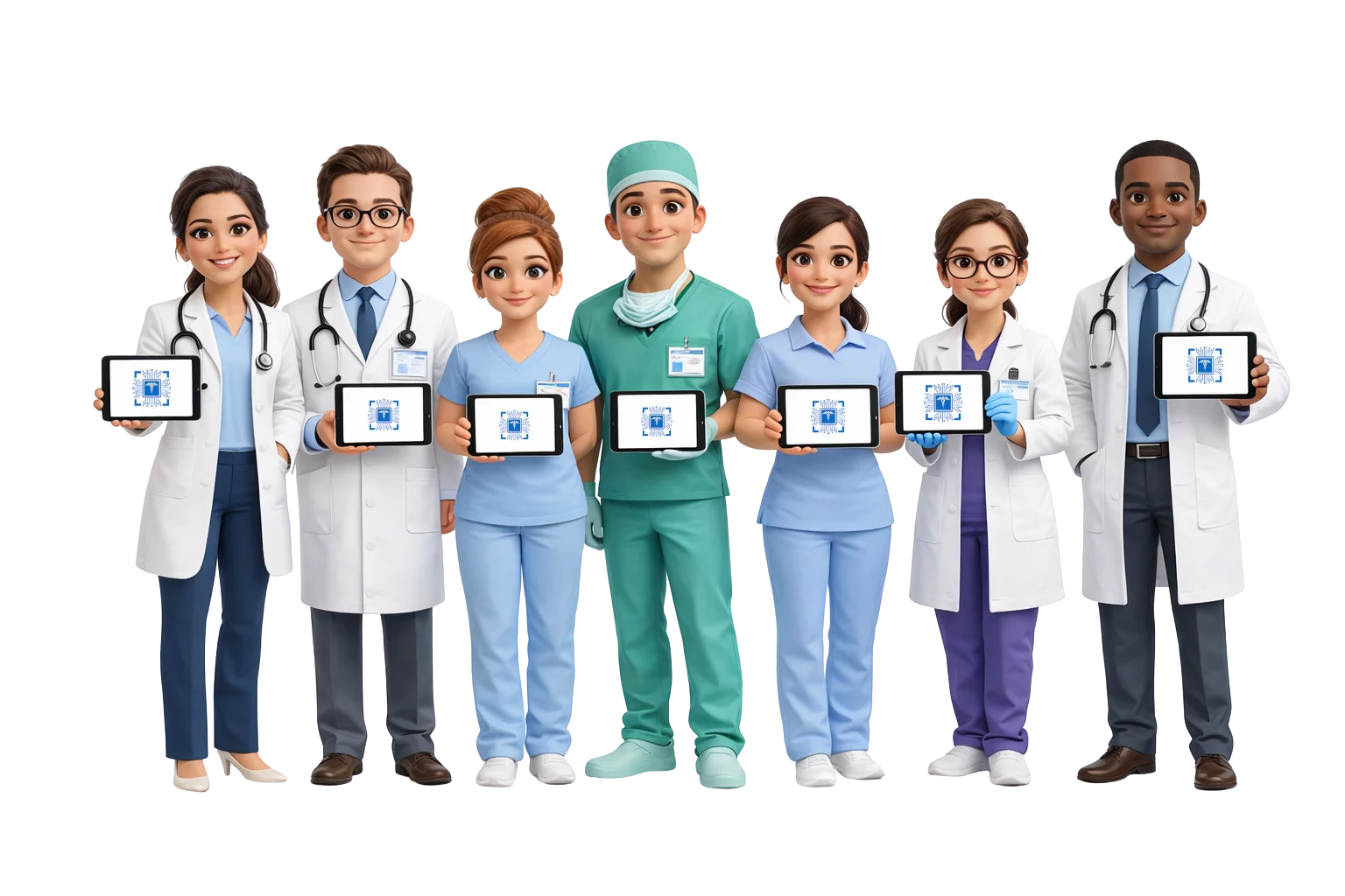 Medbus clinic management software modules overview showing role-based access control dashboard